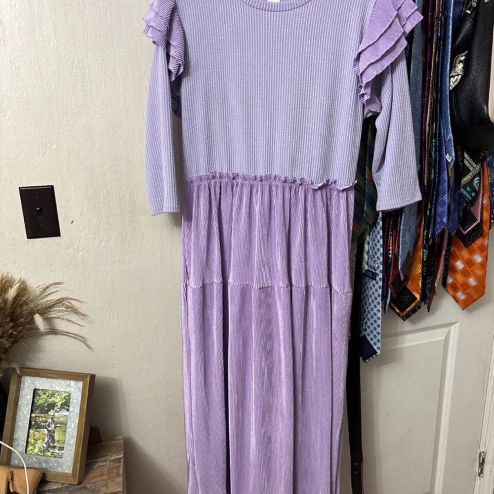 Lavender Ruffled Dress
